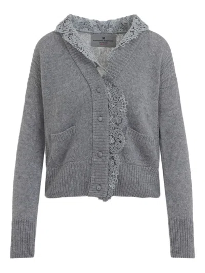 Ermanno Scervino Lace-trimmed Cardigan
