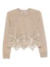 Ermanno Scervino Lace-trimmed Cardigan