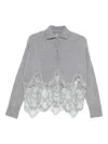 Ermanno Scervino Lace-trimmed Cashmere Cardigan