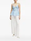 Ermanno Scervino Lace-trimmed Tiered Top In Black