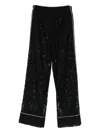 Ermanno Scervino Lace-trimmed Trousers In Black