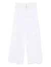 Ermanno Scervino Wide Leg Lace Trousers With Sheer Crochet Detailing