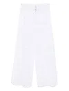 Ermanno Scervino Wide Leg Lace Trousers With Sheer Crochet Detailing