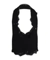 Ermanno Scervino Laced Open Back Vest In Black