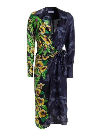 Ermanno Scervino Laced Shirt Style Dress In Negro