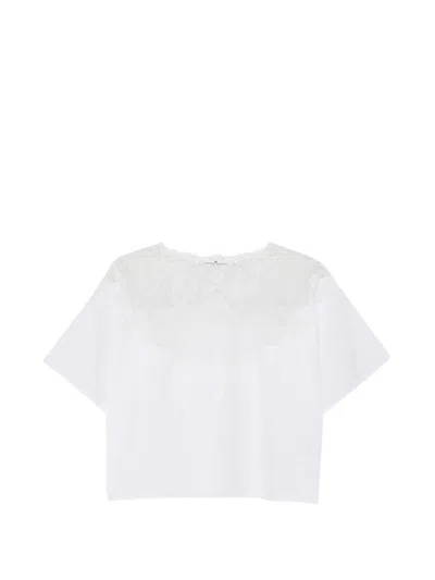 Ermanno Scervino Lace-detail Blouse In White