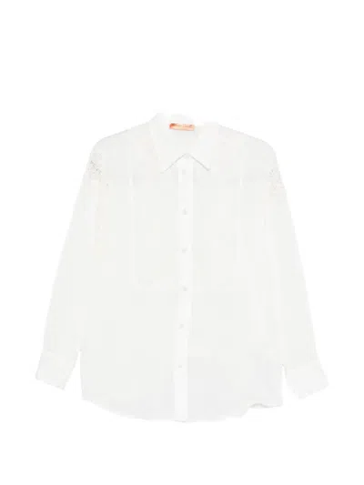 Ermanno Scervino Lace-detail Shirt In White