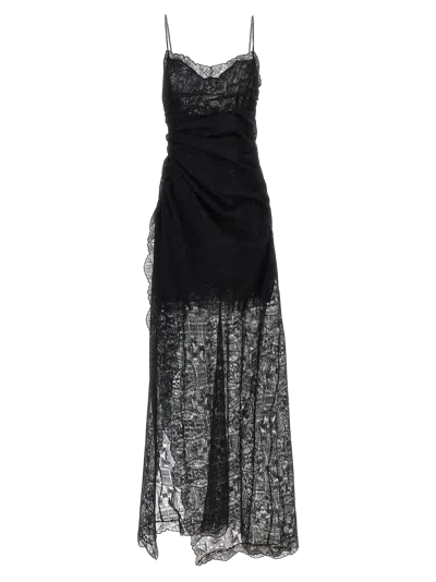Ermanno Scervino Lace-paneled Dress In Black