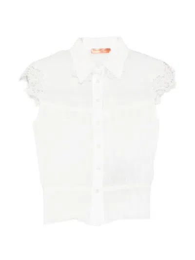 Ermanno Scervino Lace-trim Blouse In White