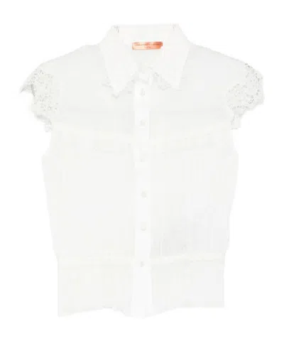 Ermanno Scervino Sleeveless Shirt In White