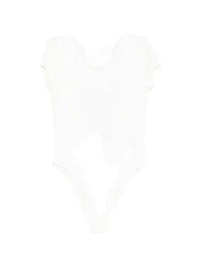 Ermanno Scervino Lace-trim Bodysuit In White