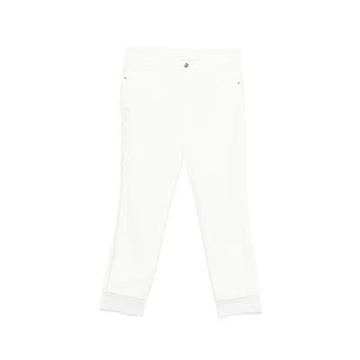 Ermanno Scervino Lace-trim Jeans In White