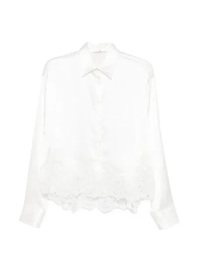 Ermanno Scervino Shirt With Embroidery In White
