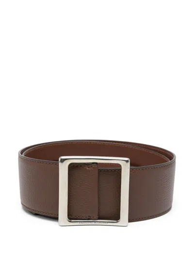 Ermanno Scervino Leather Belt In Brown
