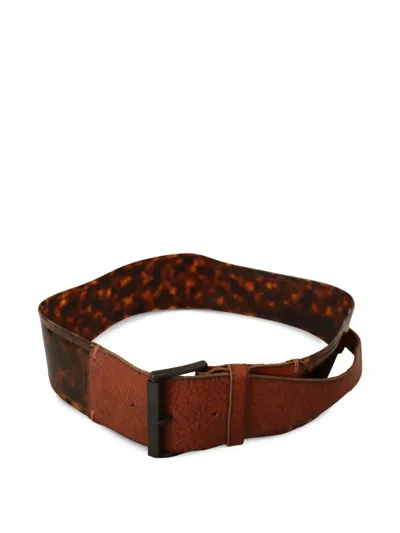 Ermanno Scervino Leather Belt In Red