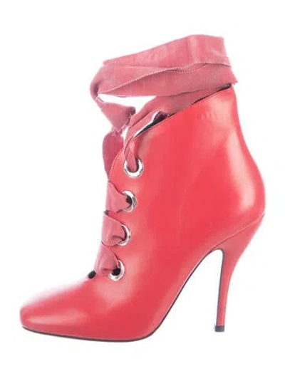 Pre-owned Ermanno Scervino Leather Boots In Red