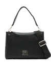 Ermanno Scervino Leather Satchel Bag In Black