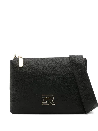 Ermanno Scervino Leather Satchel Bag In Black