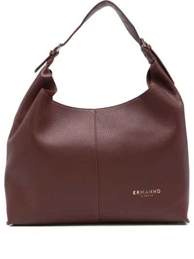 Ermanno Scervino Leather Shoulder Bag In Brown