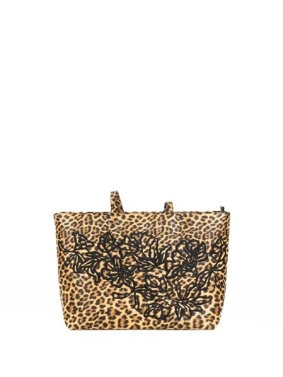 Ermanno Scervino Leopard Tote Bag In Multi