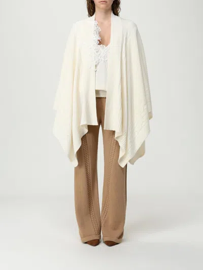 Ermanno Scervino Life Cape  Woman Color Yellow Cream In White