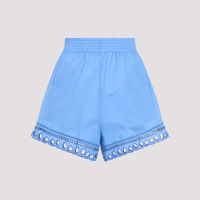 Ermanno Scervino Life Cotton Bermuda Mini Shorts For Women - Summer 2026 In Blue