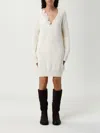 Ermanno Scervino Life Dress  Woman Color Yellow Cream In White