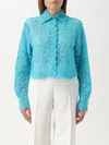Ermanno Scervino Life Shirt  Woman Color Turquoise In Turquoise