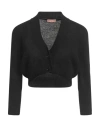 Ermanno Scervino Life Woman Cardigan Black Size L Merino Wool, Viscose, Cashmere, Polyamide