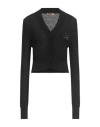 Ermanno Scervino Life Woman Cardigan Black Size S Merino Wool, Viscose, Cashmere, Polyamide In Black