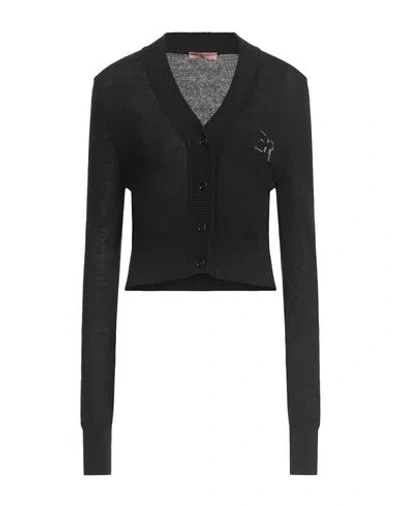 Ermanno Scervino Life Woman Cardigan Black Size S Merino Wool, Viscose, Cashmere, Polyamide