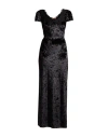 Ermanno Scervino Life Woman Maxi Dress Black Size 8 Polyester, Elastane, Cotton, Polyamide