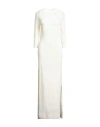 Ermanno Scervino Life Woman Maxi Dress Ivory Size L Merino Wool, Viscose, Cashmere, Polyamide