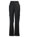 Ermanno Scervino Life Woman Pants Black Size 10 Virgin Wool, Polyester, Viscose, Elastane In Black