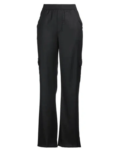 Ermanno Scervino Life Woman Pants Black Size 10 Virgin Wool, Polyester, Viscose, Elastane