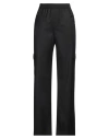 Ermanno Scervino Life Woman Pants Black Size 10 Virgin Wool, Polyester, Viscose, Elastane In Black