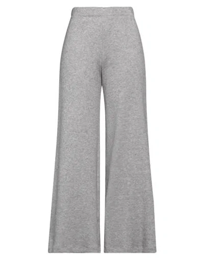 Ermanno Scervino Life Woman Pants Light Grey Size 8 Viscose, Polyester, Polyamide, Metallic Fiber In Gray