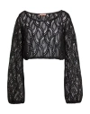 Ermanno Scervino Life Woman Top Black Size 8 Polyester