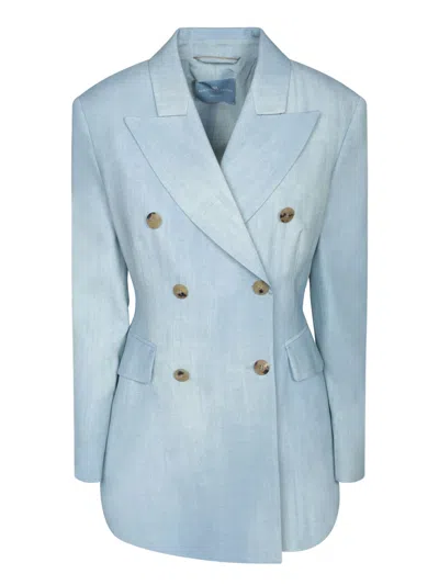Ermanno Scervino Light Blue Viscose Jacket