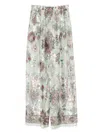Ermanno Scervino Multicolor Graphic-print Trousers In Multicolour