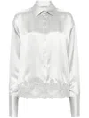 Ermanno Scervino Shirt With Embroidery In White