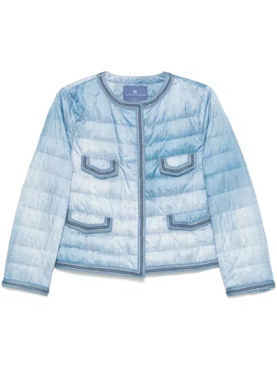 Ermanno Scervino Leichte Daunenjacke In Blau