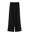 Ermanno Scervino Lace-insert Drawstring Trousers In Black
