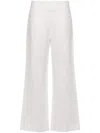 ERMANNO SCERVINO LINEN WIDE-LEG TROUSERS