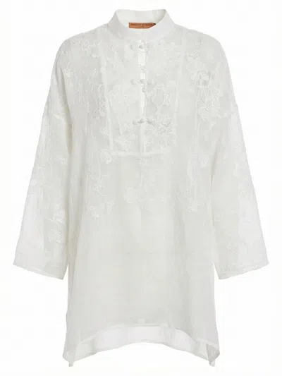 Ermanno Scervino Lingerie Short Kaftan In White