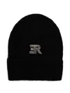 Ermanno Scervino Logo-appliqué Beanie Hat In Black