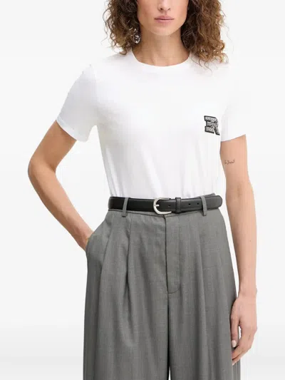 Ermanno Scervino Logo-appliqué Short-sleeve T-shirt In White