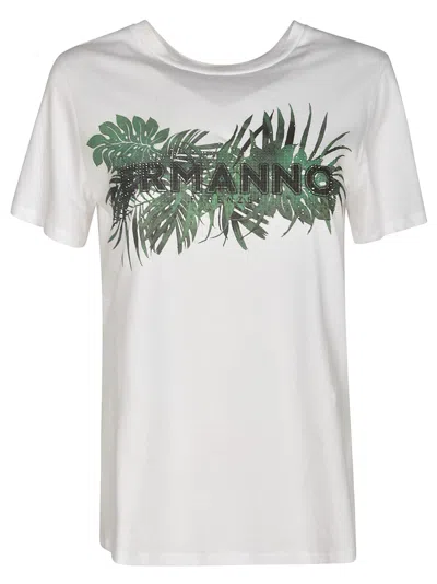 Ermanno Scervino Logo Chest T-shirt In White