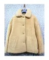 Ermanno Scervino Logo Coat In Nude