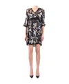 Ermanno Scervino Floral Lace-trimmed Mini Dress In Multi